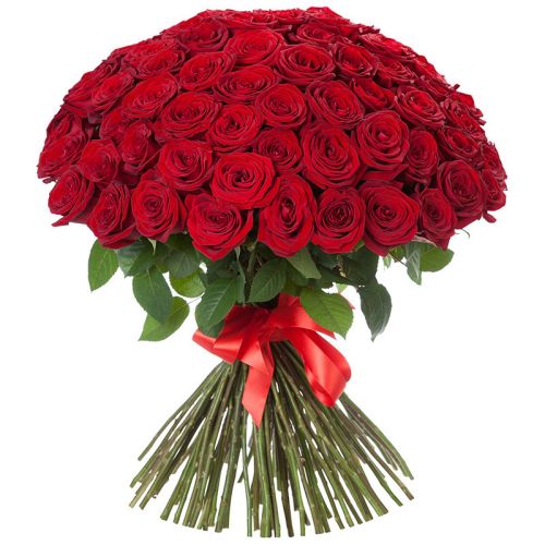Купить 101 красную розу с доставкой по Таре